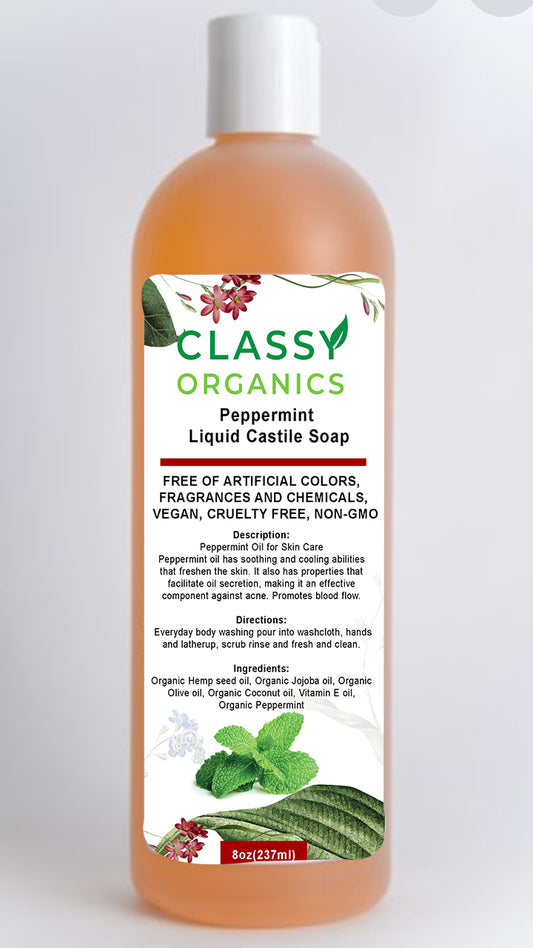 Classy Organics Peppermint Castile Soap