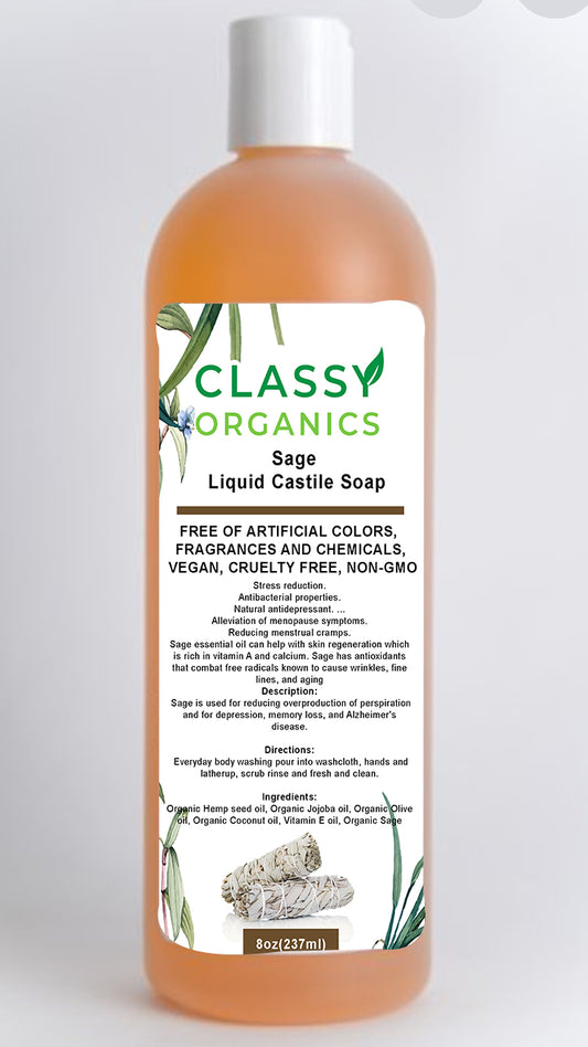 Classy Organics Sage Castile Soap