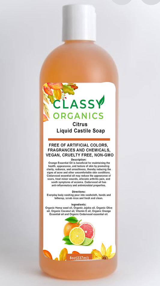Classy Organics Citrus Castile Soap